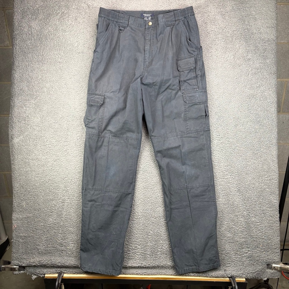 5.11 Tactical Series Mens Black Cotton Cargo Pants 74251 Size 36x36 Utility Work